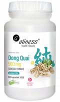 Aliness, Dong Quai Dzięgiel Chiński ekstrakt 1,5% 500 mg x 100 Vege