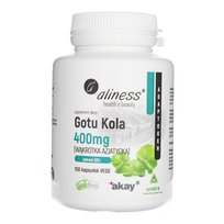 Aliness Gotu Kola (Centella asiatica, wąkrotka azjatycka) 400 mg - 100 kapsułek