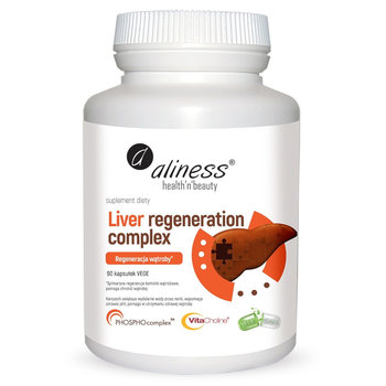 Aliness, Liver Regeneration Complex, Suplement diety, 90 kapsułek - Aliness
