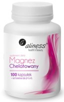 Aliness Magnez Chelatowany 720mg + B6 (P-5-P) x 100 kaps.