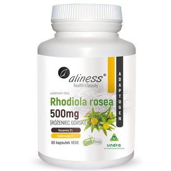 Aliness Rhodiola rosea (różeniec górski) 500 mg - Suplement diety, 60 kaps. - Aliness