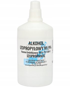 ALKOHOL IZOPROPYLOWY IZOPROPANOL IPA 99,9% CZYSTY DO ODTŁUSZCZANIA 100ml - Kryptontek