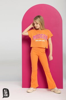 All For Kids Crop Top Modern Pomarańcz - 104-110 - All For Kids
