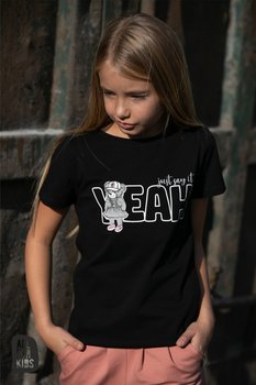 All For Kids T-shirt Teddy Czerń - 104-110 - All For Kids