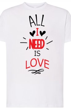 All I Need Is Love T-Shirt Walentynki r.5XL - Inna marka