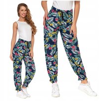 Alladynki Luźne Spodnie Damskie Haremki ze Ściągaczami Zwiewne MORAJ XXL