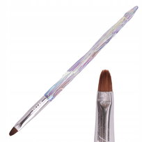 Allelac, Pędzelek Do Żelu Rozmiar 6 Unicorn Owalny Długość Włosia 8mm