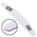 AllePaznokcie, Pilnik Do Paznokci Łódka Fioletowy Środek 100/180 CU-05 Best Quality - Opakowanie, 1 Szt. - AllePaznokcie