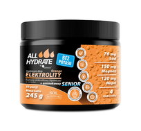 ALLHydrate - Elektrolity Senior - smak pomarańczowy + aminokwasy BEZ POTASU 245 g (50 porcji) Inna marka