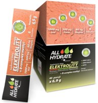 ALLHydrate, Elektrolity STICK Mango + B complex methyl 6,9g, 40 saszetek