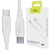 Allity kabel AUC-02 USB-C - USB-C 1,0 m 60W biały