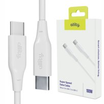 Allity kabel AUC-02 USB-C - USB-C 2,0 m 100W biały
