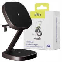 Allity ładowarka bezprzewodowa AWC-220-25WMS grafitowa 3w1