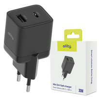 Allity ładowarka sieciowa GaN PD QC ATC-01-30WAC 1x USB-C 1x USB-A 30W czarna