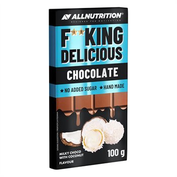 Allnutrition, czekolada mleczna z wiórkami kokosowymi F**king Delicious, 100 g - Allnutrition