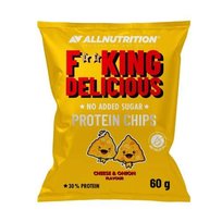 ALLNUTRITION Fitking Delicious Protein Chips Chipsy białkowe Cheese & Onion, 60g Allnutrition