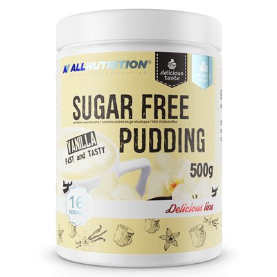 Zdjęcia - Pozostałe suplementy sportowe AllNutrition Sugar Free Pudding Vanilla 500G 