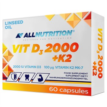 Allnutrition Vit D3 2000 +K2 60Kapsułek - Allnutrition