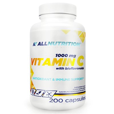 Фото - Вітаміни й мінерали AllNutrition Vitamin C With Bioflavonoids Suplement diety, 200 Kapsułek 