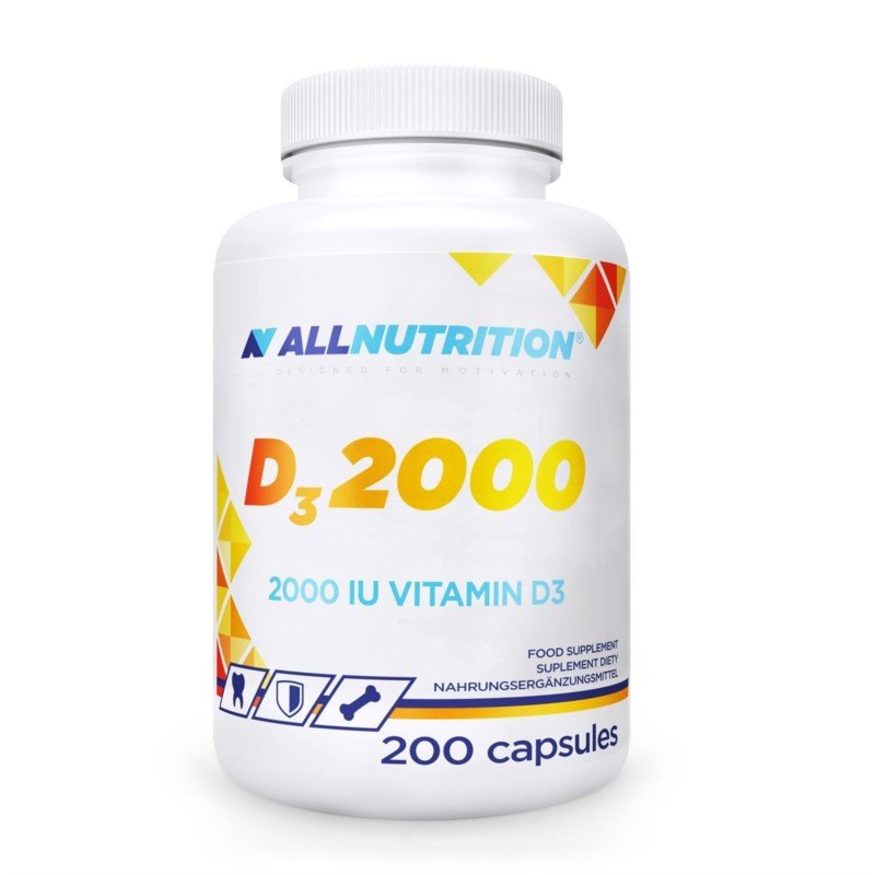 Фото - Вітаміни й мінерали AllNutrition , witamina D3 2000, Suplement diety, 200 kaps. 