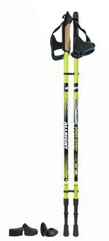 Allright, Kijki Nordic Walking teleskopowe, limonkowy, 85-135 cm - Allright