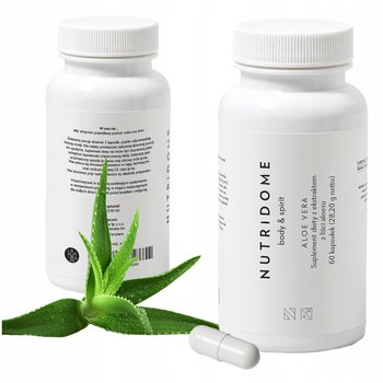 Aloe Vera NUTRIDOME suplement diety aloes 60 kapsułek dla kobiet mężczyzn - Inna marka