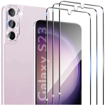 Alogy Glass Pack 3x Szkło hartowane na ekran 9h + Szkło na obiektyw do Samsung Galaxy S23 zestaw szkieł - Inny producent