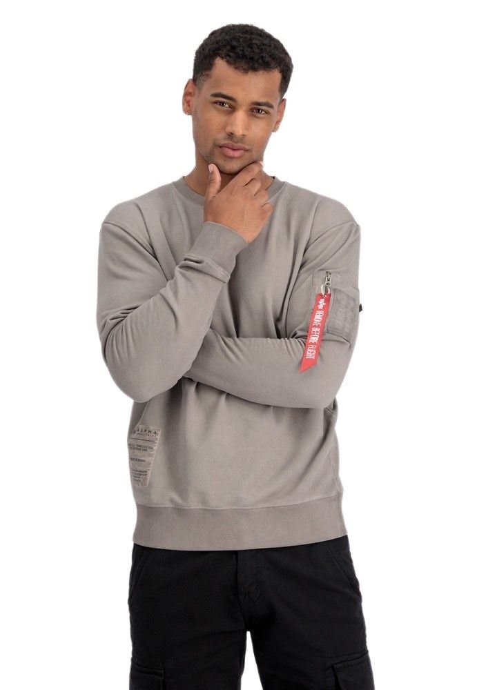 Alpha Industries Mikina Label S Kapucí černá, XXL | Pilot Shop