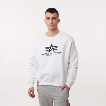 Alpha Industries BASIC OS SWEATER WHITE - L - Alpha Industries