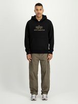 Alpha Industries Bluza z kapturem Basic Hoody BL TPU (148346) black/shiny Alpha Industries