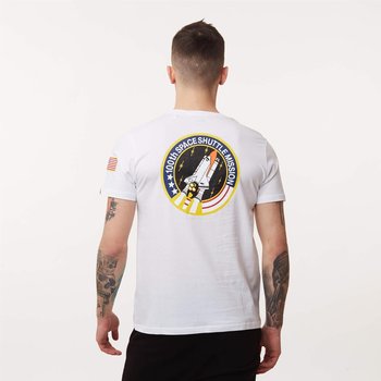 Alpha Industries Space Shuttle T-Shirt WHITE - L - Alpha Industries