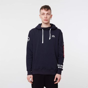 Alpha Industries UNLIMITED HOODY REP. BLUE - S - Alpha Industries