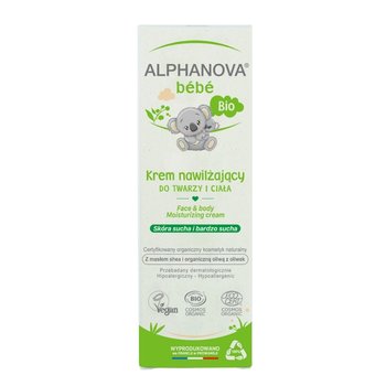 Alphanova, Bebe, Nawilżający krem do twarzy i ciała, 75 ml - Alphanova