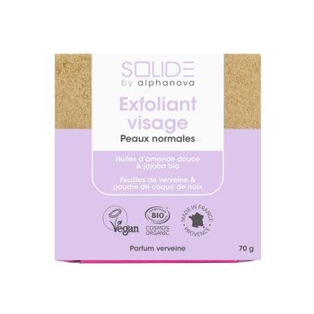 Alphanova Solide Mydło peelingujące w kostce do mycia twarzy 75 g - Alphanova