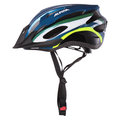Alpina, kask rowerowy MTB17, dark blue-neon, regulowany, rozmiar 58-61 cm, in-mold, waga 292 gramy - Alpina Sport