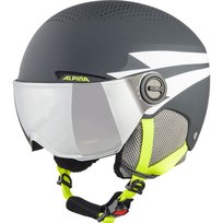 Alpina Sport, Kask Zimowy Narciarski Z Szybą, Snowboardowy, Zupo Visor, Junior Dziecięcy, ciemnoszary, Rozmiar 51/55 Alpina Sport