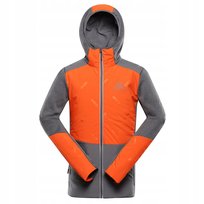 ALPINE PRO Bluza męska trekkingowa z kapturem hybryda Gomar pomarańcz r.XL ALPINE PRO