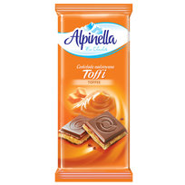 Alpinella czekolada mleczna nadziewana toffi 100 g