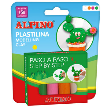 ALPINO Zestaw plasteliny 25g x 4 kolory KAKTUS - Alpino