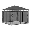 Altana ogrodowa z moskitierą VIDAXL, antracytowa, 180 g/m², 3x3x2,73 m - vidaXL