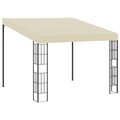 Altana przyścienna VIDAXL, kremowa, 3x3 m - vidaXL