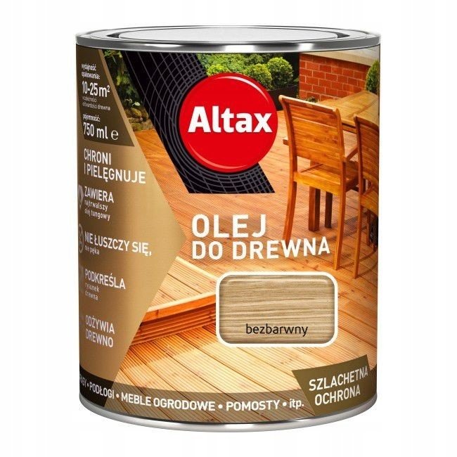 ALTAX OLEJ DO DREWNA 0,75L BEZBARWNY-Zdjęcie-0