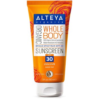 Alteya, Whole Body Organic Sunscreen, Organiczny krem do opalania SPF30, 90 ml - Alteya