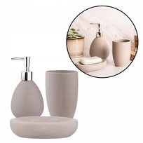 Altom, Komplet 3 elementów do łazienki beżowy dolomit