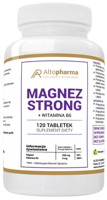 Zdjęcia - Witaminy i składniki mineralne Strong Suplement diety, Altopharma, Magnez , 120 Tabletek 