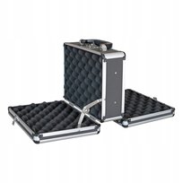 ALUMINIOWA WALIZKA NA BROŃ | NA 2 PISTOLETY | DWUSTRONNA | 31 x 26 x 15 cm