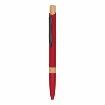 Aluminiowy długopis BAMBOO SYMPHONY, czerwony - UPOMINKARNIA