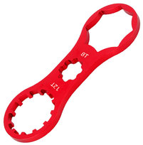 Aluminiowy klucz do korków amortyzatora rowerowego 8T 12T SR RST czerwony RW55 Aptel