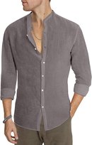 AlvaQ Koszula M��ska D��ugi R��kaw lniano-bawe��niana Szara M