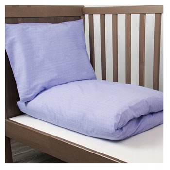 ALVI POŚCIEL I POSZEWKA NA PODUSZKĘ WZÓR BIAŁO-NIEBIESKIE PASKI 100x135cm - Inny producent